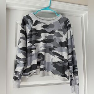 Aerie Camouflage Print Crew Neck